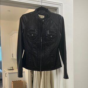 Michael Kors Black Leather Jacket